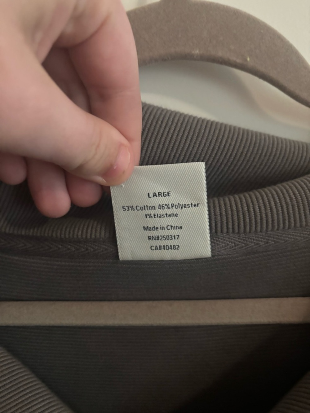 Varley Vine Half Zip Ottoman Pullover in Deep Charcoal Sz L - Picture 4 of 5